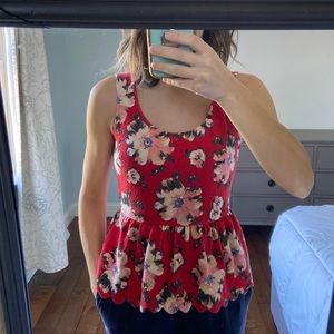 Anthropologie Postmark clovelly peplum top